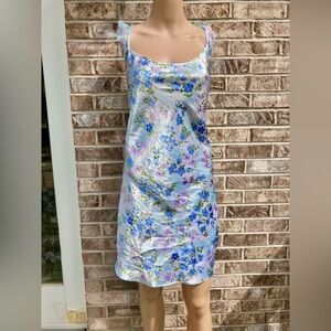 Light Blue & Purple Floral Fairycore Slip